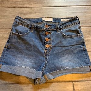 Pacsun Button Fly Jean Shorts
